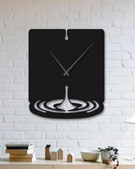 Metallic Arts Water Droplet Metal Wall Clock Gift Item For Home Decoration