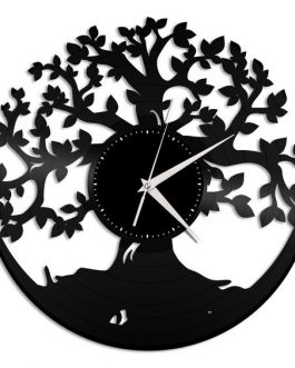 Metallic Arts Tree Metal Wall Clock Gift Item For Home Decoration