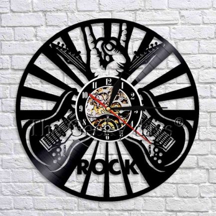Metallic Arts Rock Guitar Wall Clock CL072