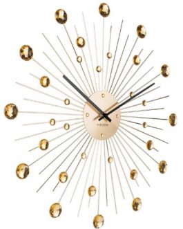 Metallic Arts Premium Golden Wall Clock For Home Decoration